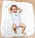 Baby Muslin Hooded Towel and 2 Washcloths Bath Set - Extra Soft and Large Towel 33,5 x 33,5 inch (85x85 cm ) 6 Layer Gauze 100 % Organic Cotton