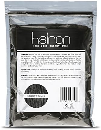 Hairon Hair Building Fibers 57 Grams.Refill Your Existing Fiber Bottle .Instantly Thickens Thinning or Balding Hair for Men and Women -?Multiple Colors Available