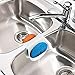 Umbra Saddle Sink Caddy – Flexible Rubber Organizer for Double Kitchen Sink, Storage for Dish Sponge, Scouring Pads and more, White