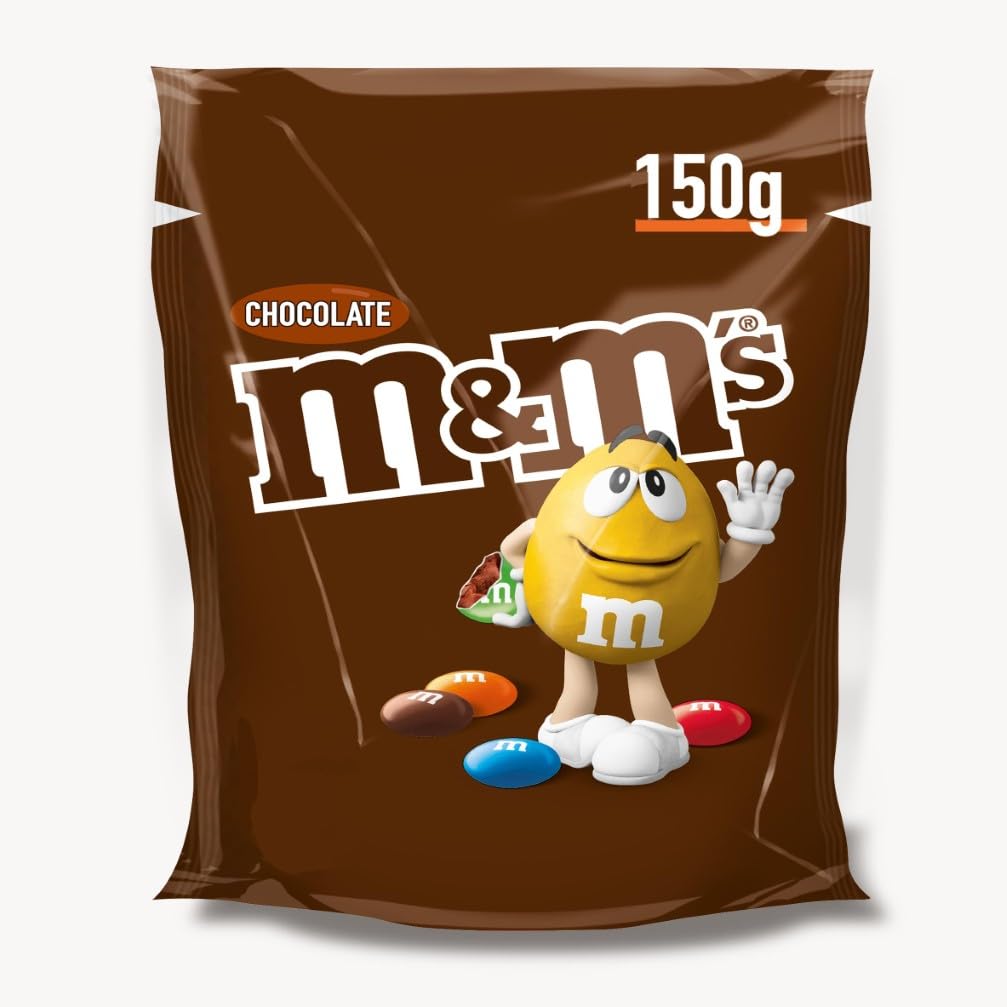 M&M's Chocolate, Schokolade Großpackung, 1 x 150g, Schokolinsen