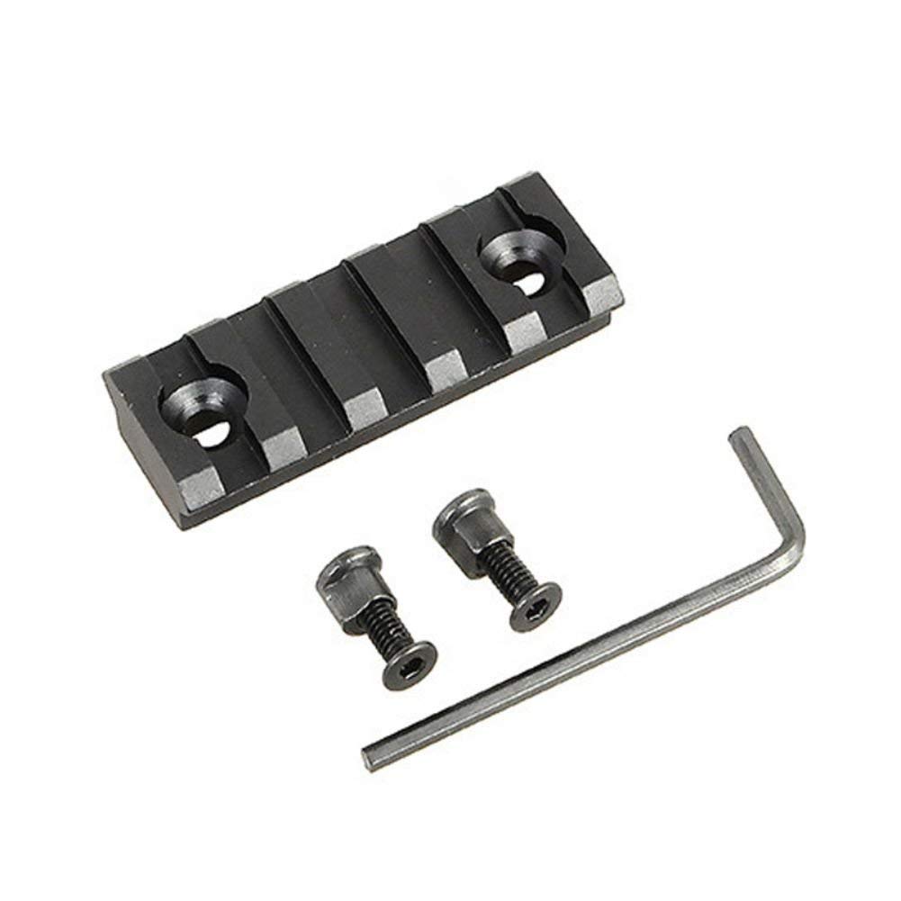 Ulightfire 55mm 5-Slot Weaver/Picatinny Rail Mount Adapter 20mm Low Profile Mount Rail Scope Mount Base