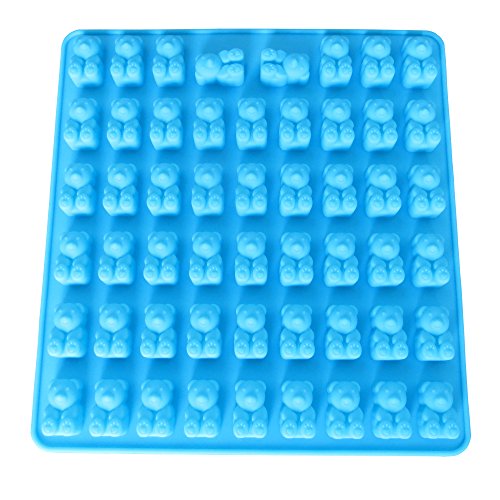 2 Pack 53 Cavity Silicone Gummy Bear Mold with a Bonus Droppers Making Gummy Candy Chocolate with Your Kids Together