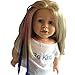 Clip In Hair Extensions for 18 inch and American Girl Dolls - Doll Wig Piece (Light Blue/Blue & Pink/Purple)