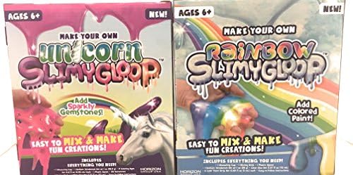 Make Your Own Unicorn Slimygloop and Make Your Own Rainbow Slimygloop- Gift Set