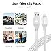 Aonlink iPhone Charger 3Pack 1M 2M 3M Nylon Braided Lightning Cable Charging Cord for iPhone X 8 8Plus 7 7Plus 6s 6sPlus 6 6Plus SE 5 5s 5c iPad iPod & More-Silver