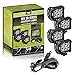 AVEC 4in. 18w LED Utility Light Kit with Wiring Harness (4 Pack) LED Work Lights Lamps pods cree Off Road 4x4 Driving Race