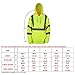 SHORFUNE High Visibility Sweatshirt with Pocket and Reflective Strips, Yellow, Meets ANSI/ISEA Standards, XL