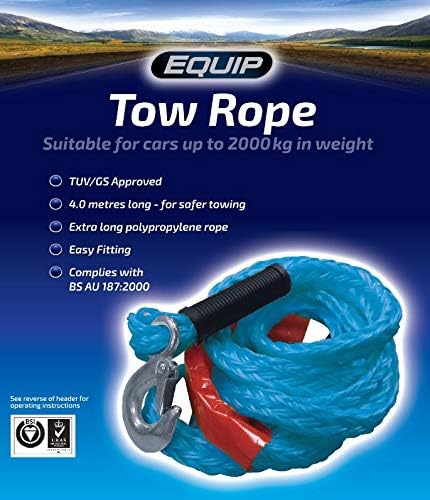 Equip Tow Rope, TUV/GS Approved (Blue), 4 m, 4 meters (L) x Standard (W) - Image 4
