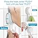 LUXEAR Suction Cup Hooks Reusable Suction Hooks for Shower Wall Vacuum Bathroom Suction Holder Removable Window Glass Door Suction Hanger for Bathroom Kitchen Heavy Duty Hook for Wreath (4 Pack)