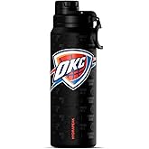 Hydrapeak x NBA Officially Licensed Oklahoma City Thunder 26 oz Active Water Bottle with Chug Lid and Handle Reusable Stainless Steel Double Wall Insulated Sports Gift
