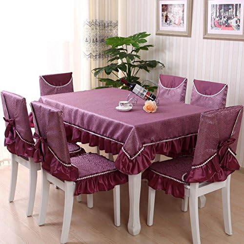 Simple Dining Cushion Set,Table Cloth Cloth And Chair Set Cotton Cushion,Cloth Table Cloth-A 180x180cm(71x71inch)