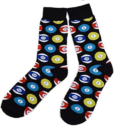Men's Fun Crew Socks, Sock Size 10-13 / Shoe Size 6-12.5, Great Holiday/Birthday Gift
