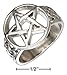 Stainless Steel Pentagram Ring with Celtic Knots