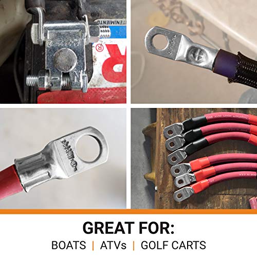 SELTERM UL Listed Marine Grade Wire Lugs, Battery Cable Ends, Tinned