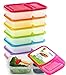 Meal Prep Containers 2 Compartment Bento Lunch Box Containers Set of 7,Plastic Food Storage Containers with Lids,BPA Free,Reusable,Microwave,Dishwasher Safe,&Portion Control