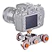 AW Tabletop Rolling Slider Auto Dolly Car Motorized Camera Dolly 3 Wheel Video Mobile Rail Track
