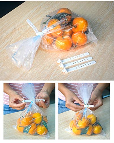 100% Food Grade Silicone Bag Ties Cable Management reusable Zip Tie Twist Multi-use Bag Clip Food Saver (sent it random color) - Thumbnail 5