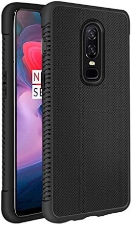 OnePlus 6 Case Anbobo with Rugged Armor Protection Flexible and Durable Shock Absorption for OnePlus 6 (Black)