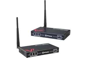 V AV ACCESS Wireless HDMI Transmitter and Receiver, 200m/656ft Wireless HDMI Extender Kit with HDMI Loop Out, 1080P@60Hz, Wired Mode Option, IR Remote Control, Low Latency, Ideal for Home Theater & Projector