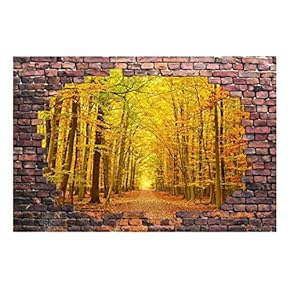 Wall26 - Beautiful Autumn Landscape Wall Decor - Canvas Art Wall Decor - 66"x96"