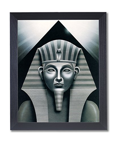 Egyptian Sphinx And Pyramid Wall Decor Picture Black Framed Art