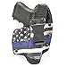 Thin Blue Line IWB Hybrid Concealed Carry Holster (Right-Hand, for Glock 43 & 43X)