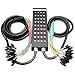 Seismic Audio - New 32 Channel XLR Send Splitter Snake Cable with Box - Two Trunks 15' and 30' Fantails - Pro Audio Stage, Studio, Road Split Y Extension Cables