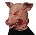 Gmasking 2018 Latex Scary Butcher Pig Head Mask for Halloween Costume Party