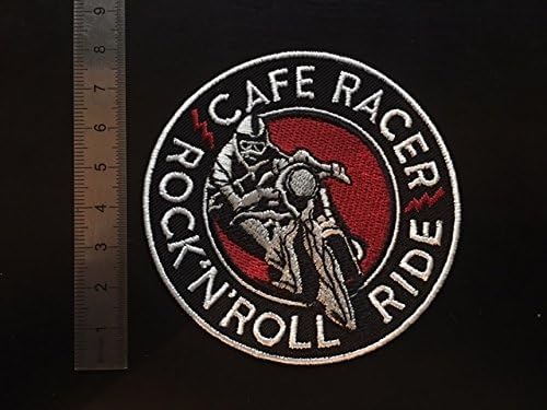Ecusson Patches Aufnaher Toppa???Cafe Racer Rock N Roll Iron-On