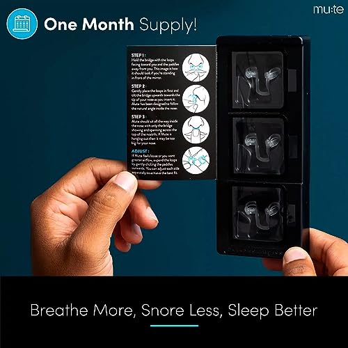 Rhinomed Mute Nasal Dilator For Snore Reduction AntiSnoring Aid Solution Improve Airflow