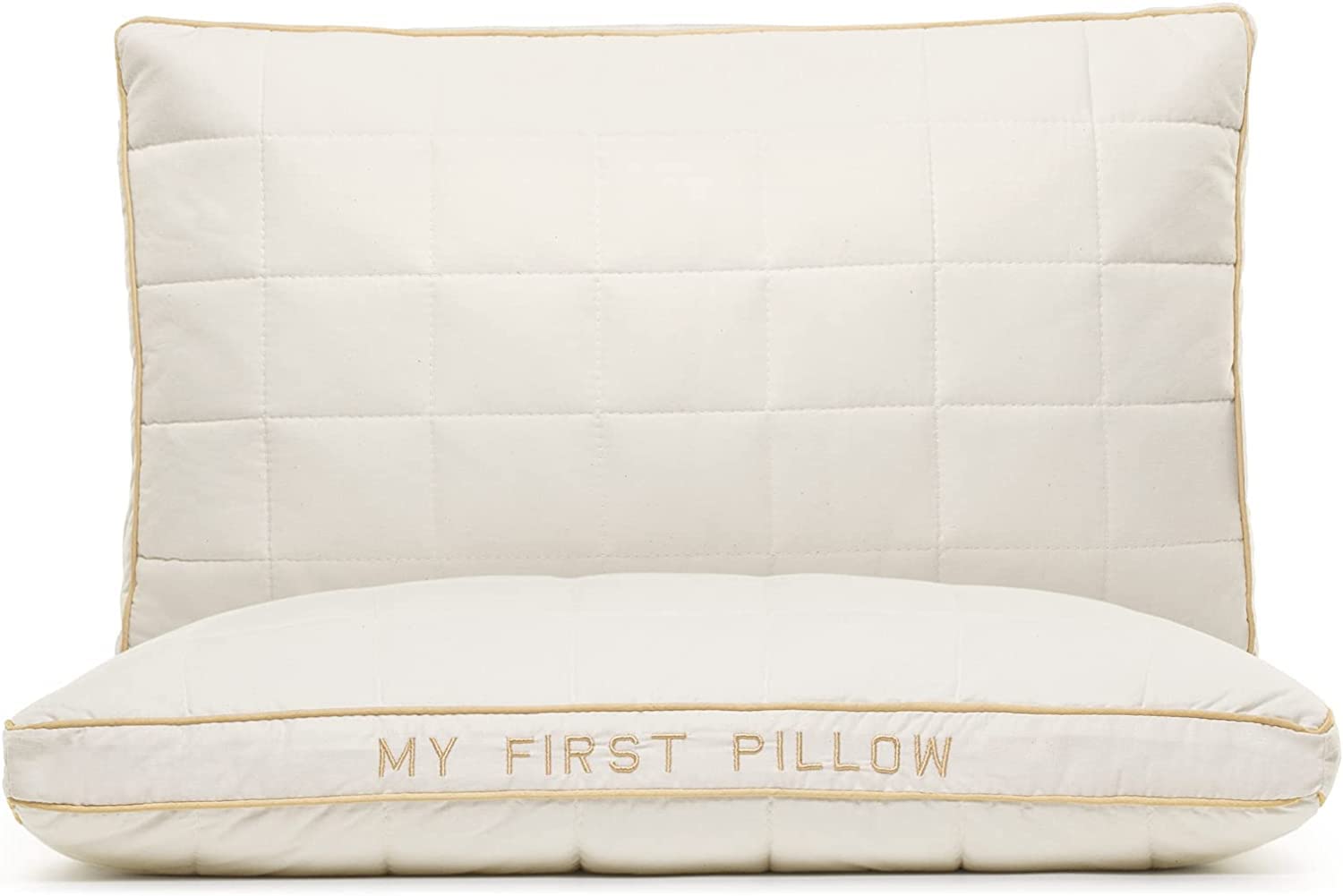 VITAPUR Toddler Pillow, 16 x 24-100% Natural Cotton - Soft, Adjustable Height, Washable, Hypoallergenic, Oekotex-100 Certified - for 12+ Month I 40x60cm