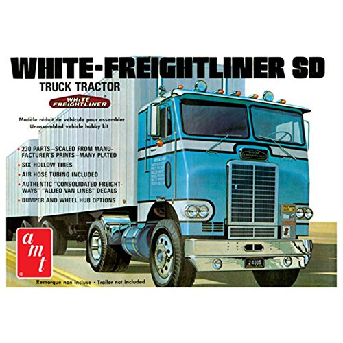 AMT AMT1004 1:25 Freightliner Single Drive Tractor, White