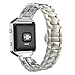 Replacement Watch Band Strap Bracelet for Fitbit Blaze Watch by D.B.MOOD,316L Stainless Steel Silver Gold