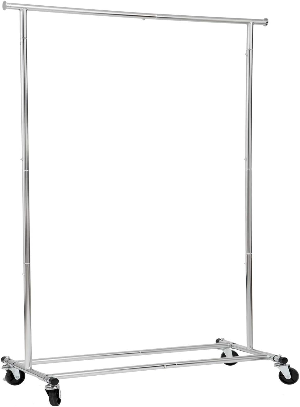 Collapsible/Folding Rolling Clothing/Garment Rack Salesman's Rack