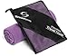 Microfiber Travel Towel – Sports Towel for the Gym – Beach - Camping - Swimming – Yoga – Pilates – Quick Dry – Lightweight – Compact – Antibacterial (Purple, 70 X 35 Inches)