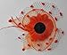 Coolwife Womens Fascinator Veil Flower Cocktail Tea Party Headwear (Orange)