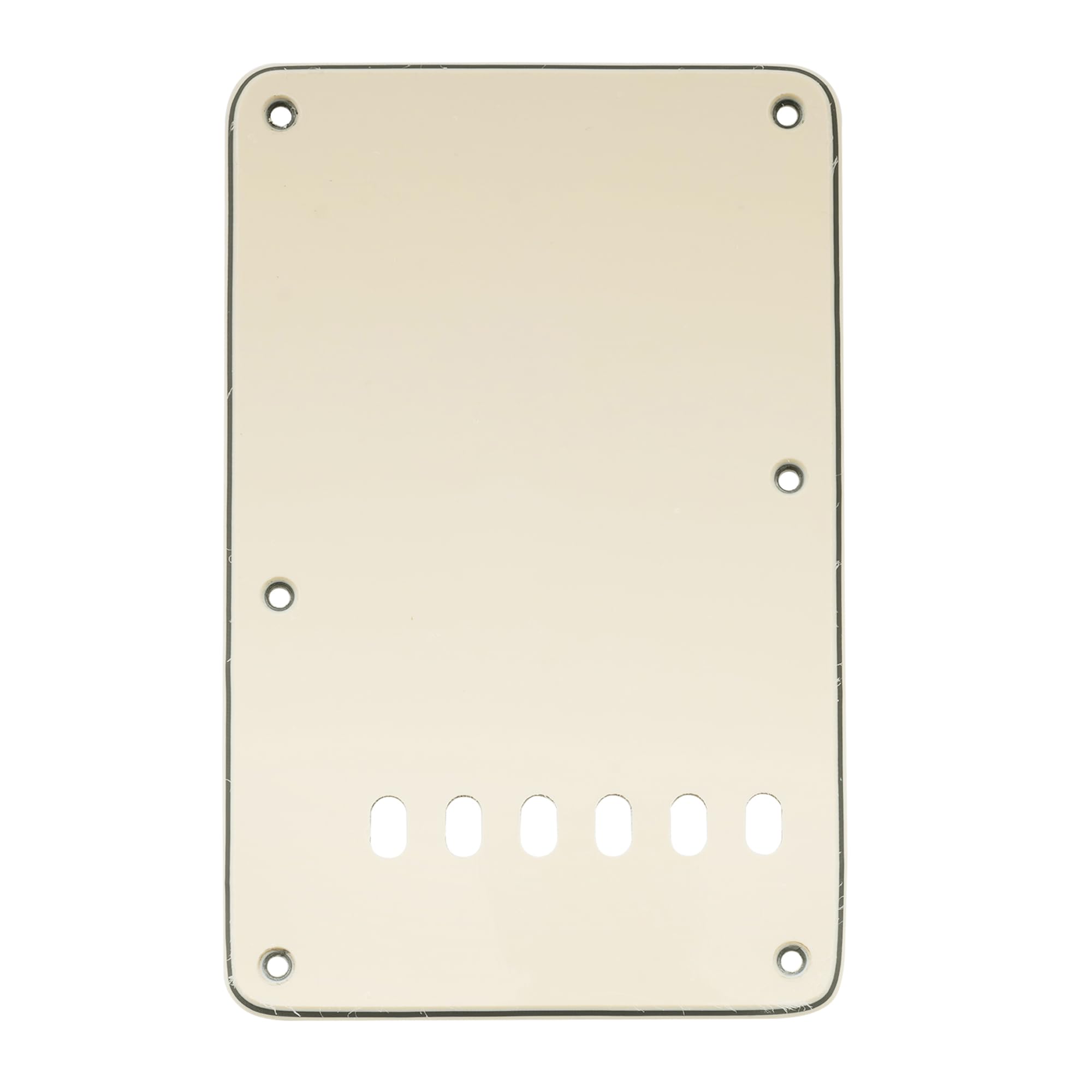 Musiclily Vintage Style Strat Tremolo Backplate for Fender USA/Mexican Made Standard Stratocaster Modern Style Guitar,3Ply Cream — image 1