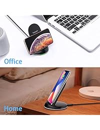 Yootech [2 unidades] Cargador inalámbrico con certificado Qi 7,5 W soporte de carga inalámbrico compatible con iPhone Xs MAX XR XS X 8 8 Plus, 10 W para Galaxy Note 9 S9 S9 Plus, 5 W todos los teléfonos con Qi activado (sin adaptador CA)
