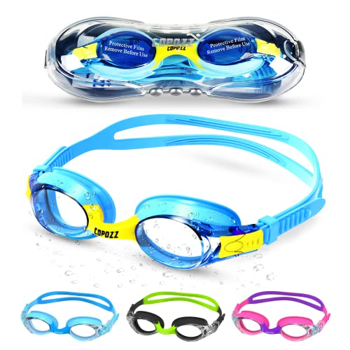 COPOZZ Kids Swimming Goggles, Child (Age 412) Waterproof Swim Goggles