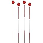 Driveway Markers, 48 Inch Driveway Reflectors for Snow Plowing - Double Sided Reflective Driveway Markers Snow Stakes with Easy Visibility at Night and All Weather (4 Pack)