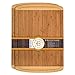 Bamboo Cutting Boards for Kitchen 2-PC Set - Wood Chopping Boards with Juice Groove, 18