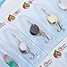 TOOGOO(R) 30 X Metal Mixed Spinners Fishing Lure Pike Salmon Baits Bass Trout Fish Hooks