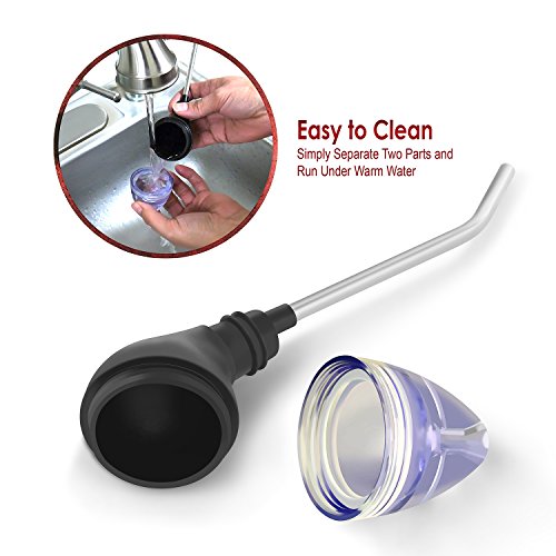 image for INNOKA Wine On-Bottle Aerator Pourer, Aerating Wine Decanter Spout, Bl