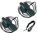 Fox 40 Classic Loud Pealess Official Referee, Sports Coach, Lifeguard Whistle + Breakaway Lanyards | 2pk Bundle + Koala Lanyard