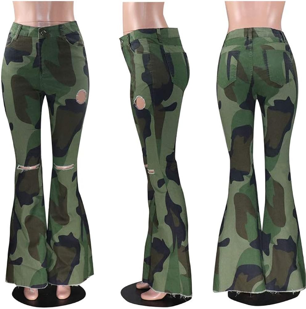 bell bottom camo pants