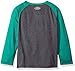 Under Armour Little Boys UA Long Sleeve Raglan Tee, Charcoal Gray Heather, 4