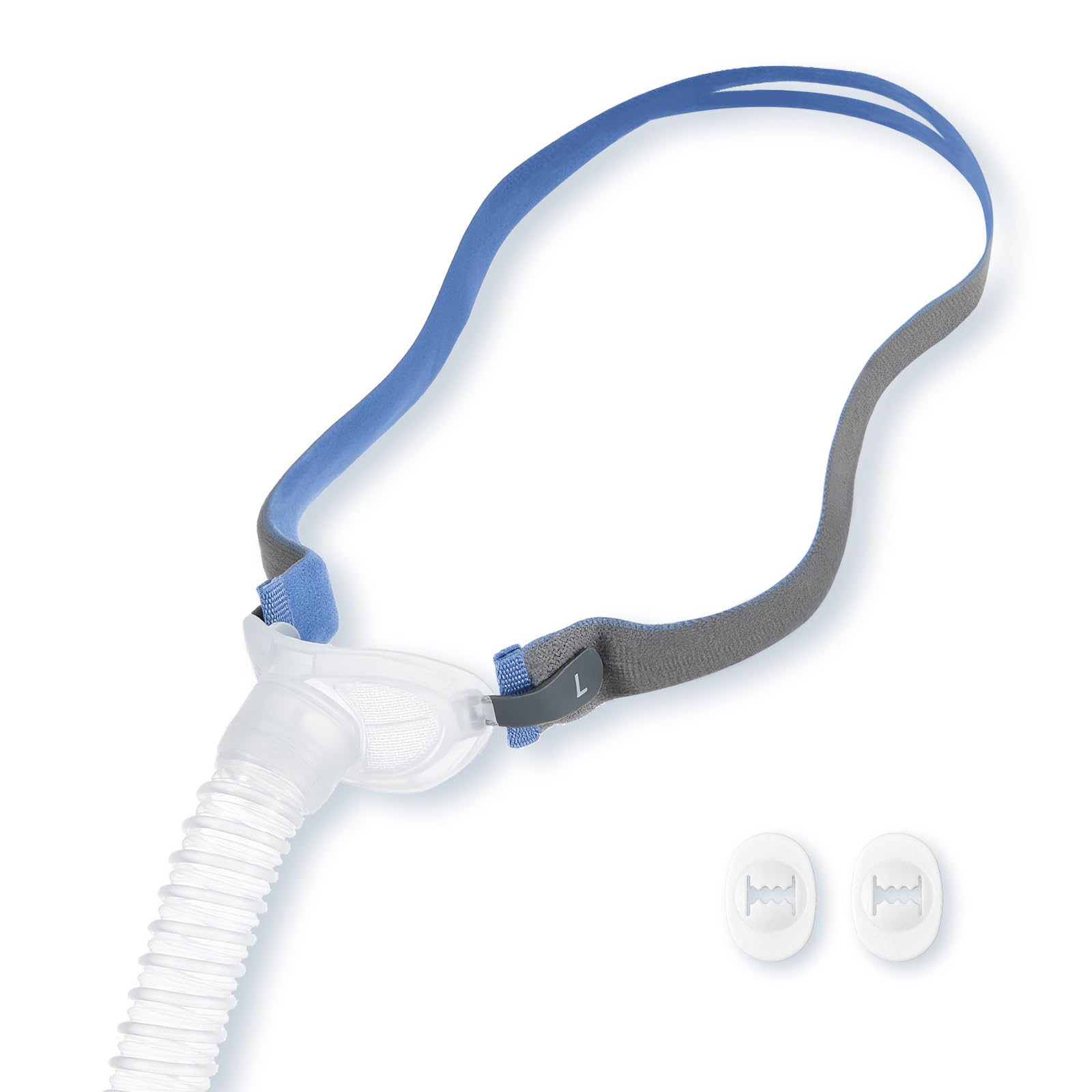 Photo 1 of ***MISSING PARTS***
Replacement P10 Frame & Headgear Assembly Compatible with AirFit P10 with Quiet Mesh Vent & 360° Swivel Short Tube - Includes 2 Adjustment Clips for Custom Fit - (Nasal Pillows Not Included)