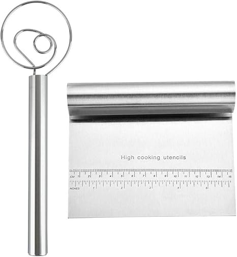 Batidor de masa danés de 12 pulgadas, mezclador grande para pasteles