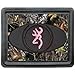 LA Auto Gear Browning Arms Company Pink Buckmark Brand Camo Logo Rear Seat Utility Heavy Duty Trim-to-Fit Rubber Floor Mats - Pair