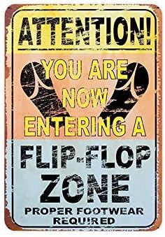 SLALL - Cartel de metal con texto en inglés "You are Now Entering A